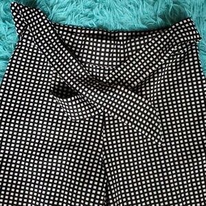 Pure Good Black and White Kick Flare Pants